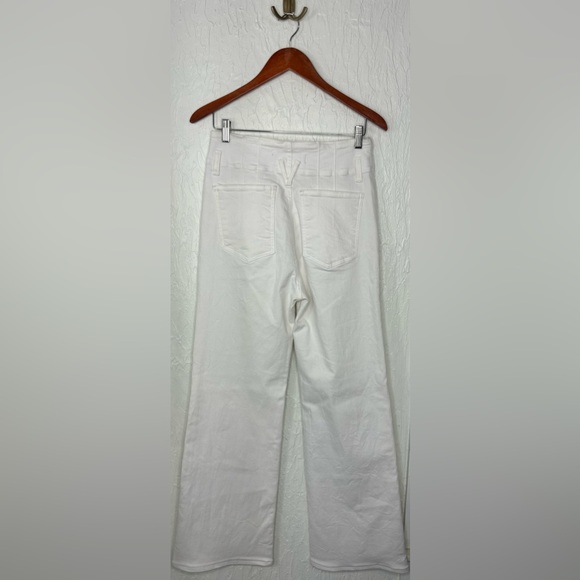 VERONICA BEARD Jeans Rosanna Corset Wide Leg Extra High Rise in White Size 29/8 - Picture 9 of 9